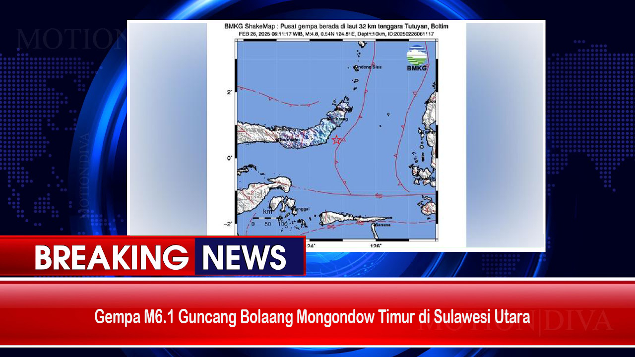 Gempa M6.1 Guncang Bolaang